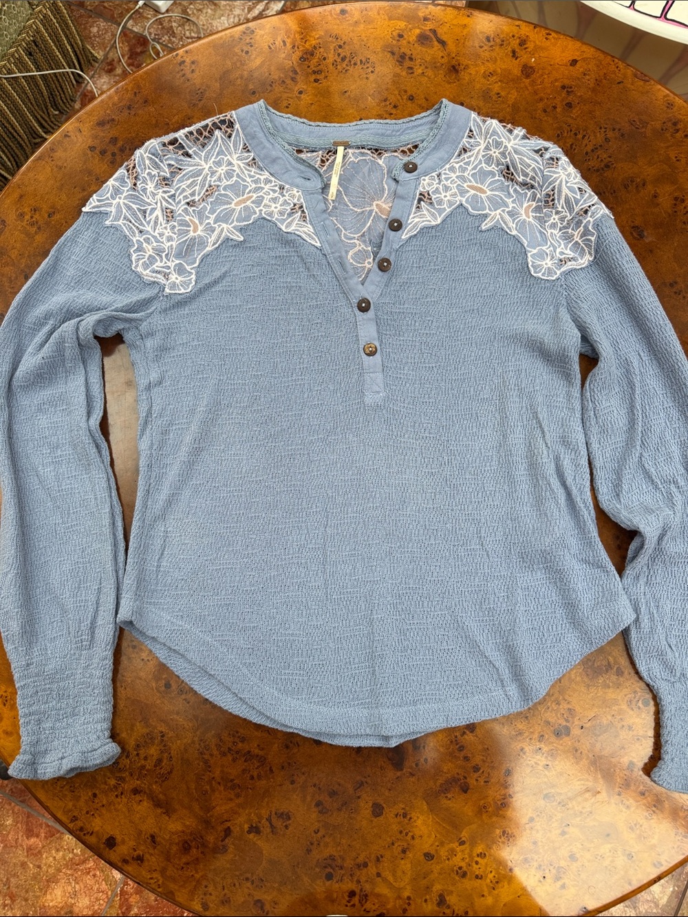 Free People Easy Breezy Henley